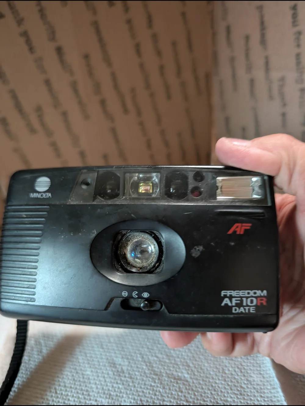 Minolta Freedom AF-10 35mm Point & Shoot Camera - Black